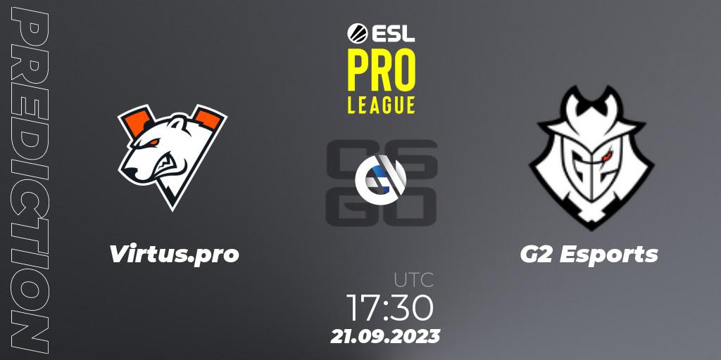 Prognoza Virtus.pro - G2 Esports. 21.09.2023 at 17:30, Counter-Strike (CS2), ESL Pro League Season 18