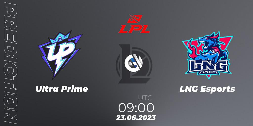 Prognoza Ultra Prime - LNG Esports. 23.06.23, LoL, LPL Summer 2023 Regular Season