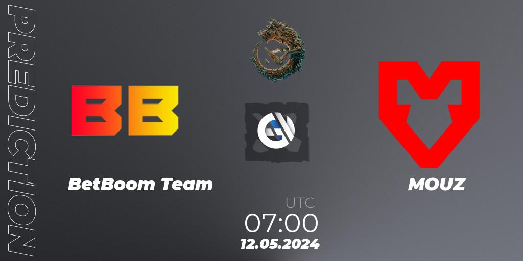 Prognoza BetBoom Team - MOUZ. 12.05.24, Dota 2, PGL Wallachia Season 1 - Group Stage