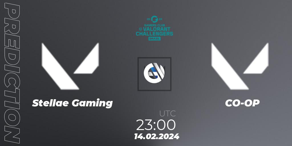 Prognoza Stellae Gaming - CO-OP. 15.02.2024 at 00:10, VALORANT, VALORANT Challengers Brazil 2024: Split 1