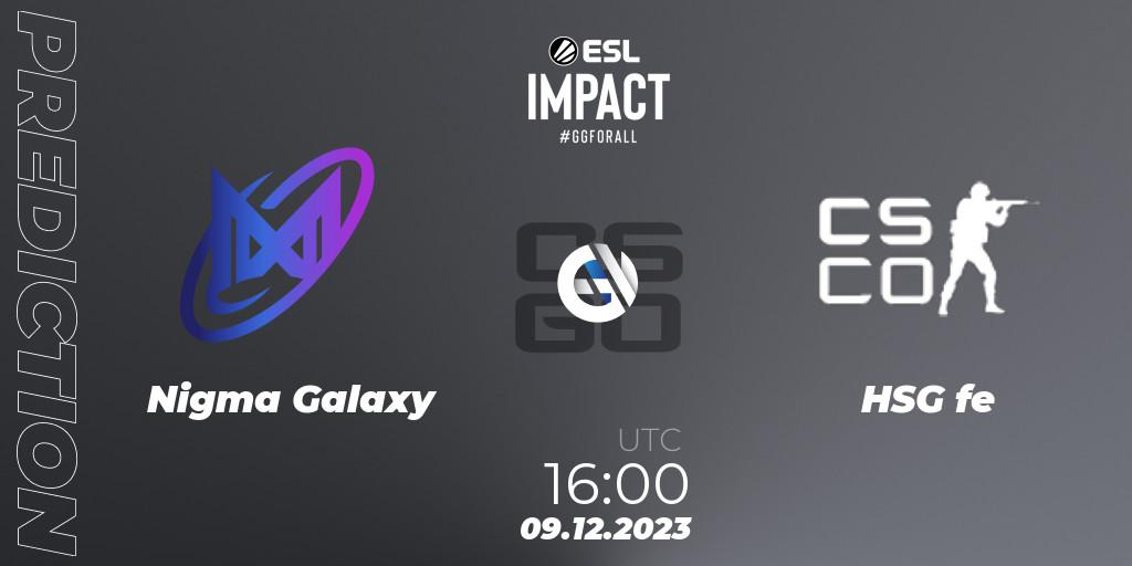 Prognoza Nigma Galaxy - HSG. 09.12.23, CS2 (CS:GO), ESL Impact League Season 4