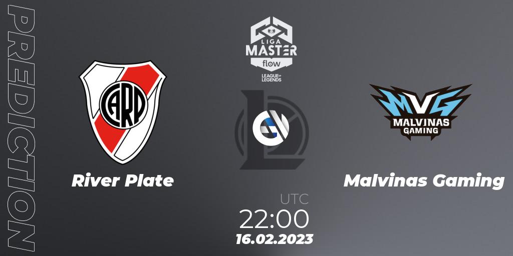 Prognoza River Plate - Malvinas Gaming. 16.02.23, LoL, Liga Master Opening 2023 - Group Stage