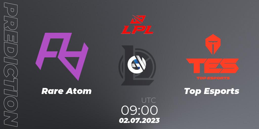 Prognoza Rare Atom - Top Esports. 02.07.23, LoL, LPL Summer 2023 Regular Season