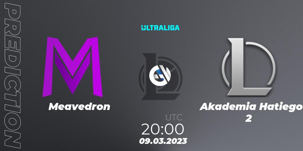Prognoza Meavedron - Akademia Hatiego 2. 09.03.23, LoL, Ultraliga 2nd Division Season 6