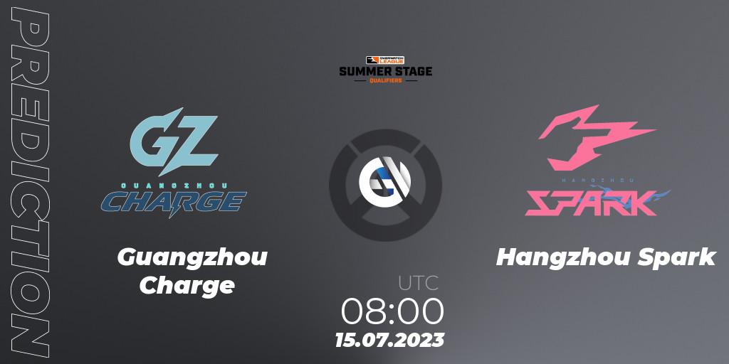 Prognoza Guangzhou Charge - Hangzhou Spark. 15.07.23, Overwatch, Overwatch League 2023 - Summer Stage Qualifiers