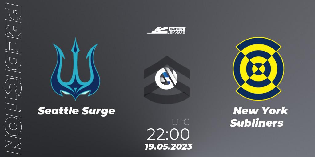 Prognoza Seattle Surge - New York Subliners. 19.05.2023 at 22:00, Call of Duty, Call of Duty League 2023: Stage 5 Major Qualifiers