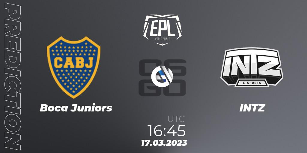 Prognoza Boca Juniors - INTZ. 17.03.23, CS2 (CS:GO), EPL World Series: Americas Season 3