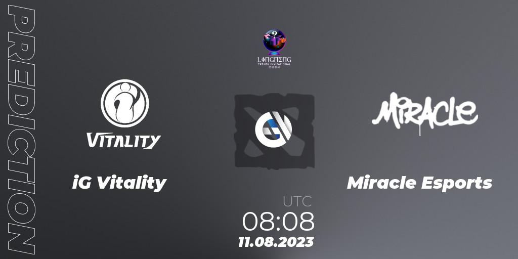 Prognoza iG Vitality - Miracle Esports. 11.08.23, Dota 2, LingNeng Trendy Invitational