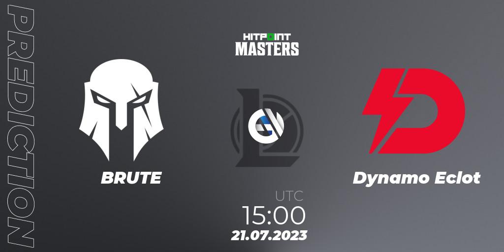Prognoza BRUTE - Dynamo Eclot. 21.07.2023 at 17:00, LoL, Hitpoint Masters Summer 2023 - Group Stage