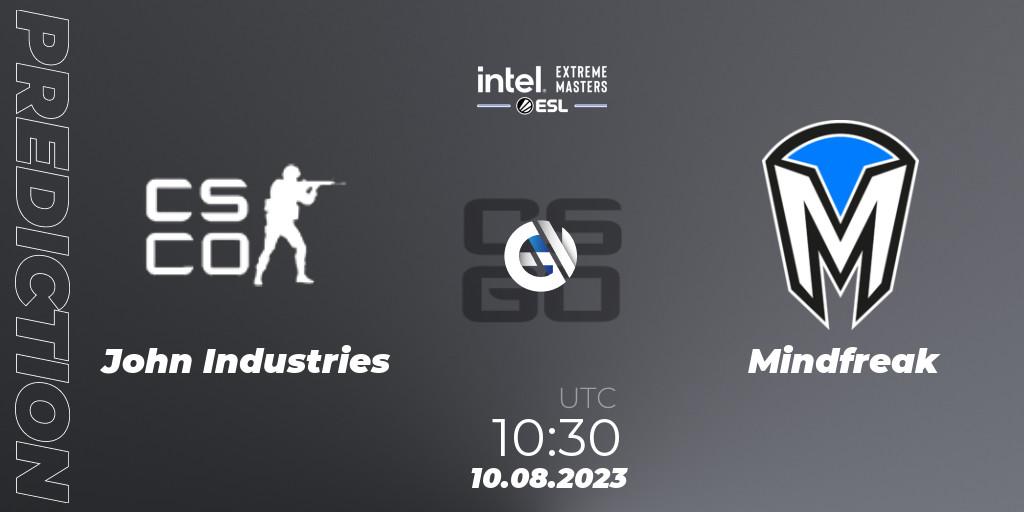 Prognoza John Industries - Mindfreak. 10.08.2023 at 10:30, Counter-Strike (CS2), IEM Sydney 2023 Oceania Open Qualifier 1