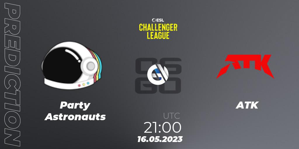 Prognoza Party Astronauts - ATK. 15.05.2023 at 21:00, Counter-Strike (CS2), ESL Challenger League Season 45: North America