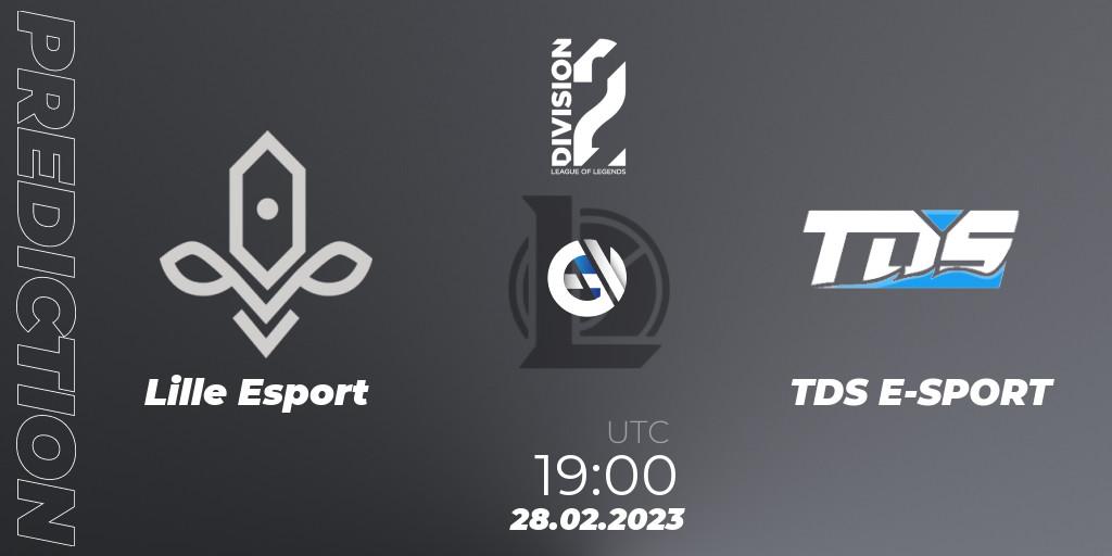 Prognoza Lille Esport - TDS E-SPORT. 28.02.2023 at 19:00, LoL, LFL Division 2 Spring 2023 - Group Stage