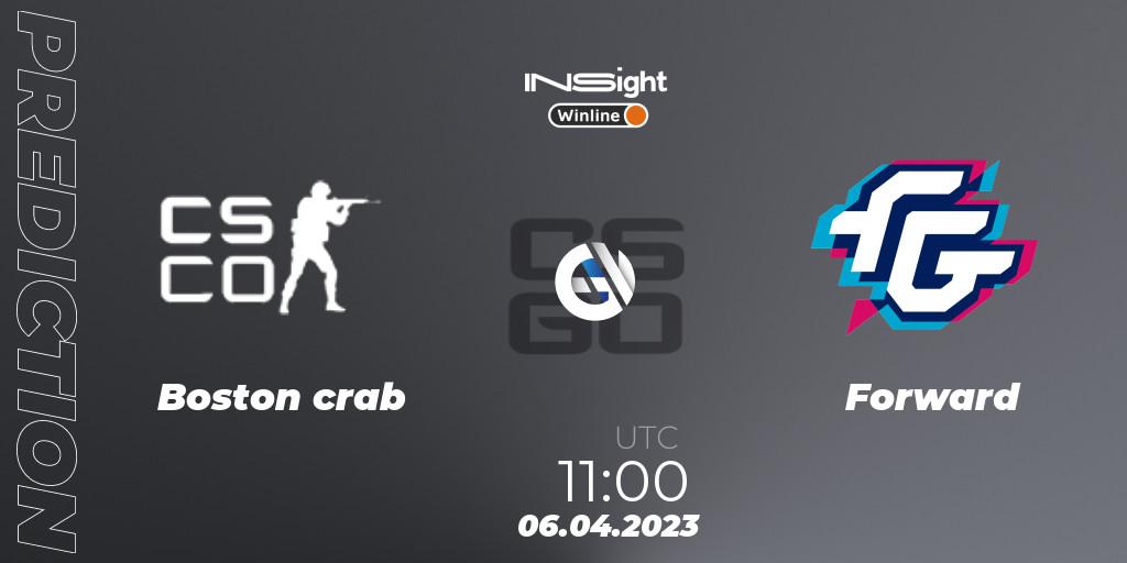 Prognoza Boston crab - Forward. 06.04.23, CS2 (CS:GO), Winline Insight Season 3