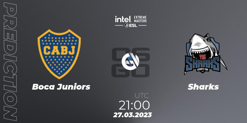 Prognoza Boca Juniors - Sharks. 27.03.23, CS2 (CS:GO), IEM Dallas 2023 South America Open Qualifier 2