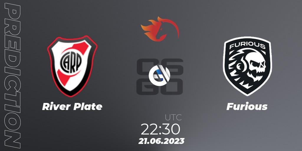 Prognoza River Plate - Furious. 21.06.2023 at 22:30, Counter-Strike (CS2), FiReLEAGUE Argentina 2023