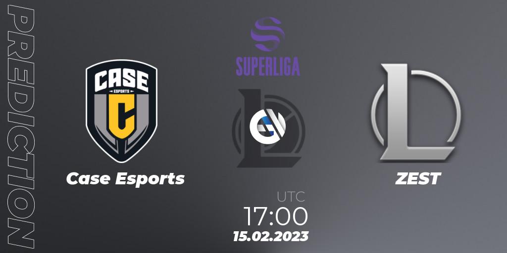 Prognoza Case Esports - ZEST. 15.02.2023 at 17:00, LoL, LVP Superliga 2nd Division Spring 2023 - Group Stage