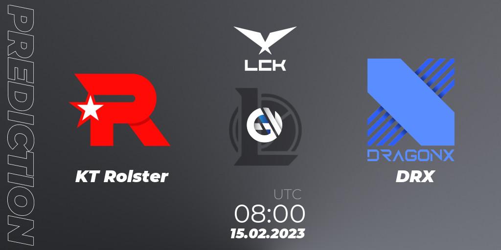 Prognoza KT Rolster - DRX. 15.02.23, LoL, LCK Spring 2023 - Group Stage