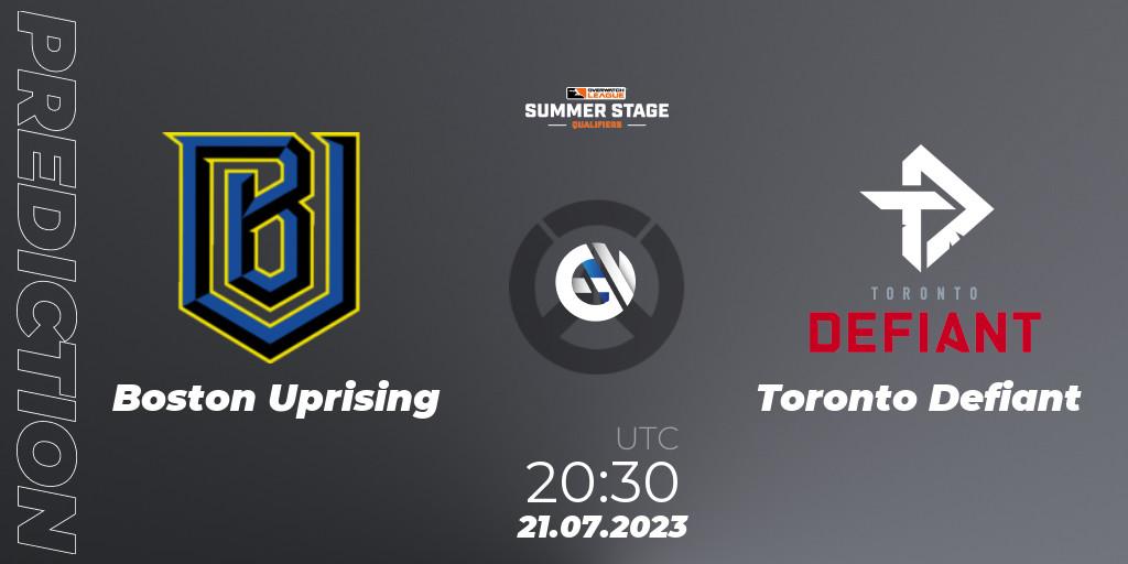 Prognoza Boston Uprising - Toronto Defiant. 21.07.2023 at 20:55, Overwatch, Overwatch League 2023 - Summer Stage Qualifiers