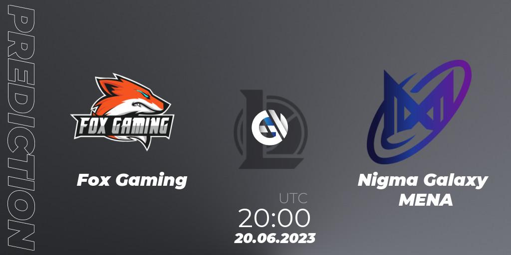 Prognoza Fox Gaming - Nigma Galaxy MENA. 20.06.2023 at 20:00, LoL, Arabian League Summer 2023 - Group Stage