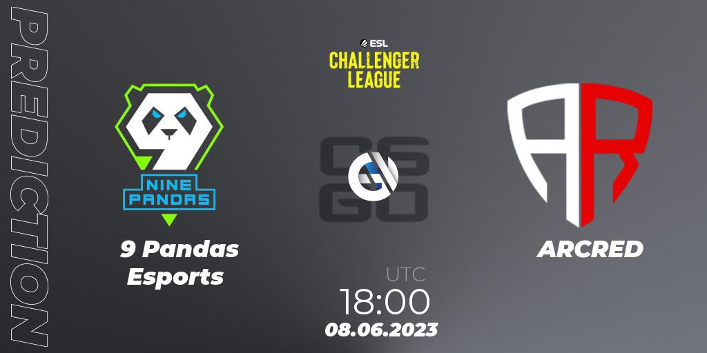 Prognoza 9 Pandas Esports - ARCRED. 08.06.2023 at 18:30, Counter-Strike (CS2), ESL Challenger League Season 45 Europe Relegation