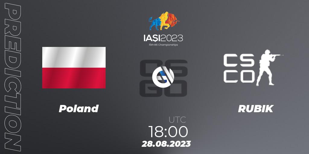 Prognoza Poland - RUBIK. 28.08.23, CS2 (CS:GO), IESF World Esports Championship 2023