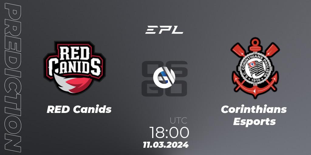 Prognoza RED Canids - Corinthians Esports. 11.03.24, CS2 (CS:GO), EPL World Series: Americas Season 7