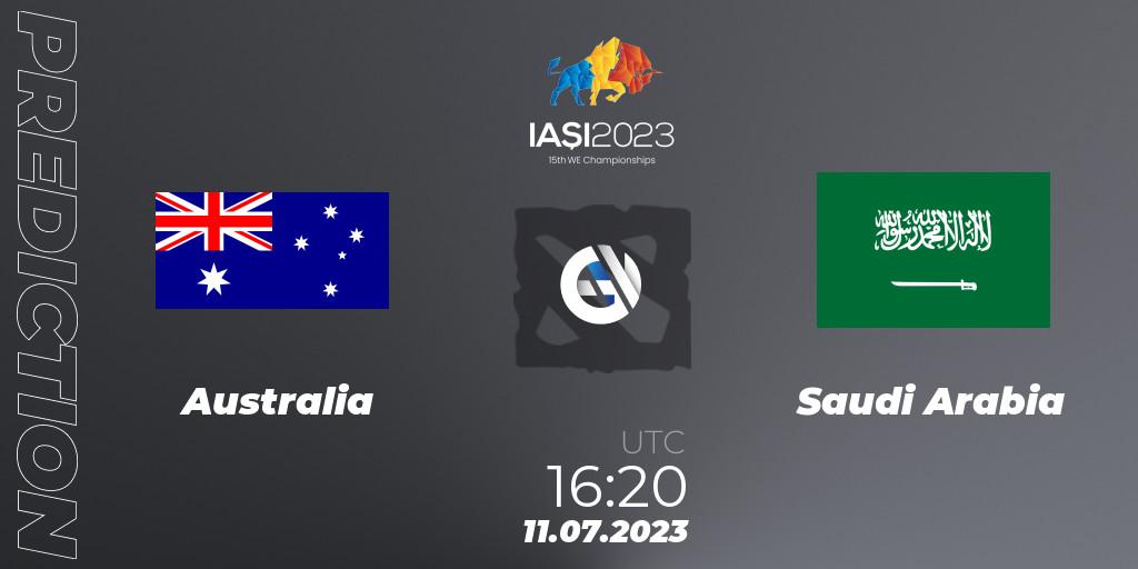 Prognoza Australia - Saudi Arabia. 11.07.2023 at 16:20, Dota 2, Gamers8 IESF Asian Championship 2023