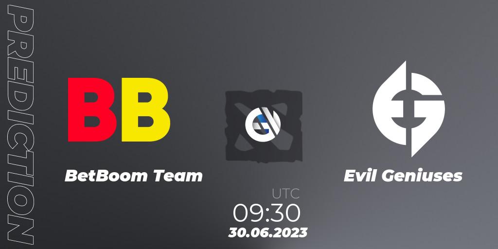Prognoza BetBoom Team - Evil Geniuses. 30.06.23, Dota 2, Bali Major 2023 - Group Stage