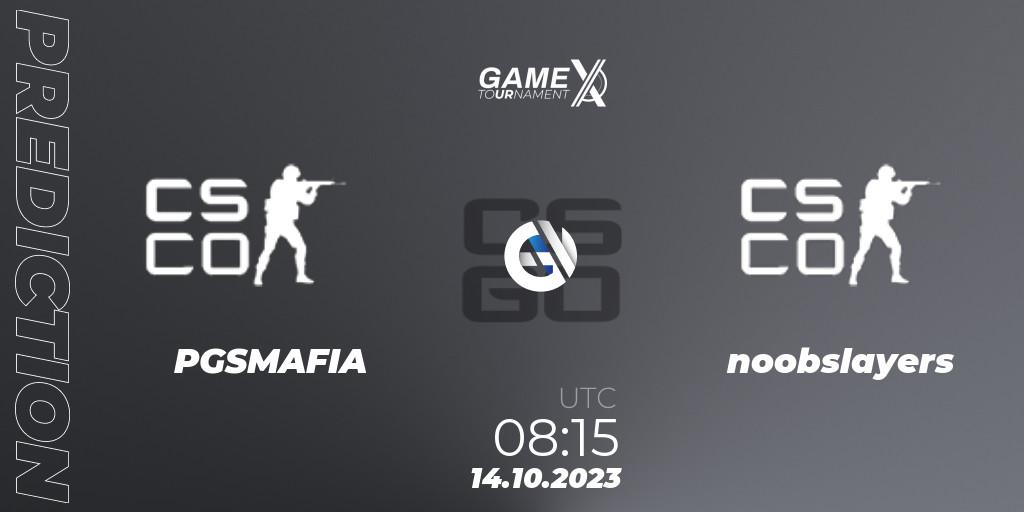 Prognoza PGSMAFIA - noobslayers. 14.10.2023 at 09:00, Counter-Strike (CS2), GameX 2023