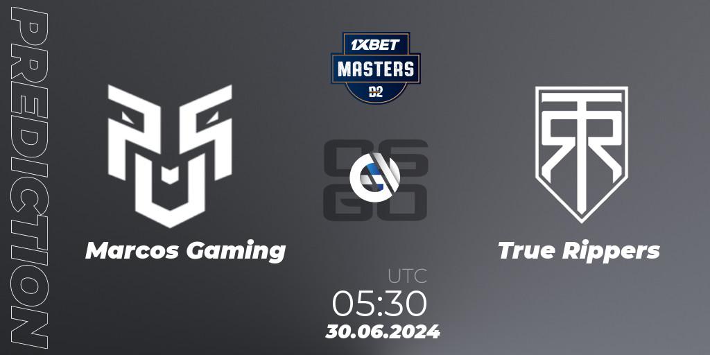 Prognoza Marcos Gaming - True Rippers. 30.06.2024 at 05:40, Counter-Strike (CS2), Dust2.in Masters #11