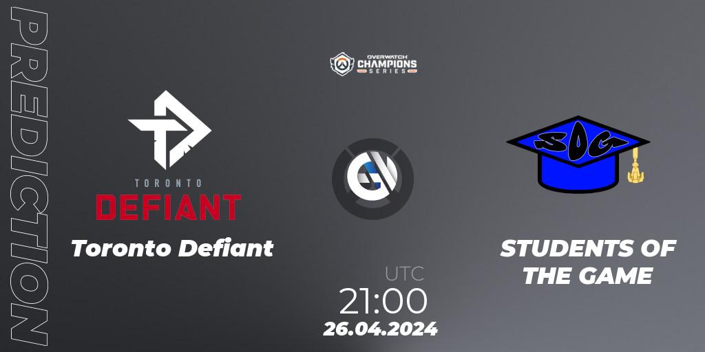 Prognoza Toronto Defiant - STUDENTS OF THE GAME. 26.04.24, Overwatch, Overwatch Champions Series 2024 - North America Stage 2 Main Event