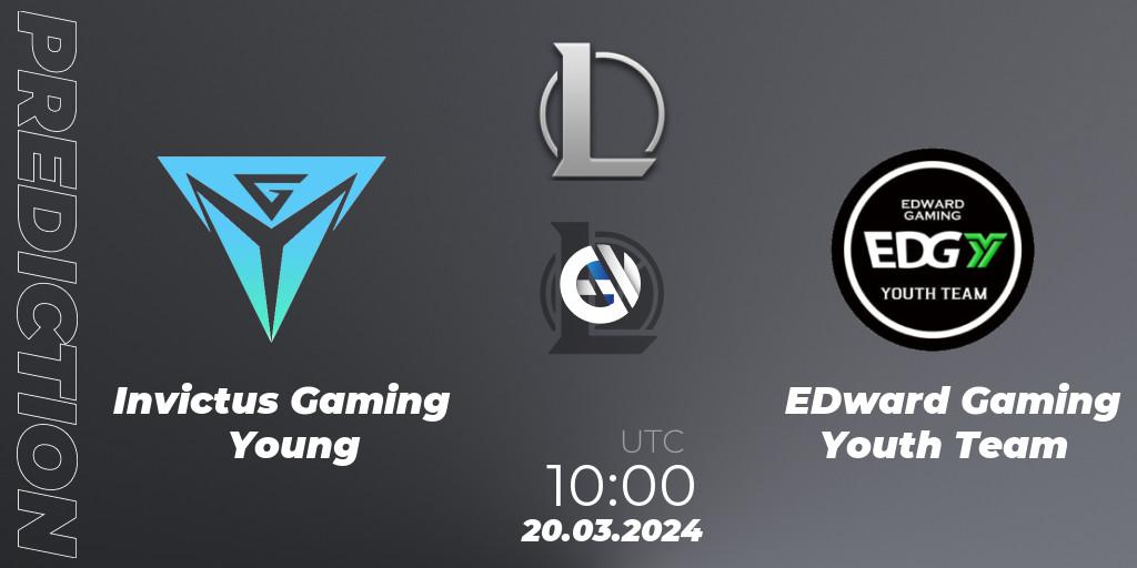 Prognoza Invictus Gaming Young - EDward Gaming Youth Team. 20.03.24, LoL, LDL 2024 - Stage 1