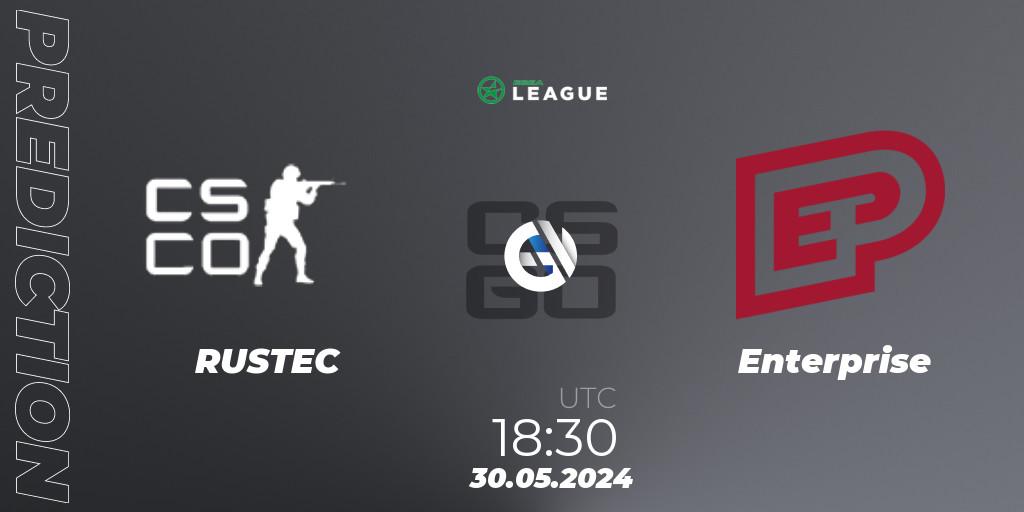 Prognoza Rustec - Enterprise. 30.05.2024 at 18:30, Counter-Strike (CS2), ESEA Season 49: Advanced Division - Europe