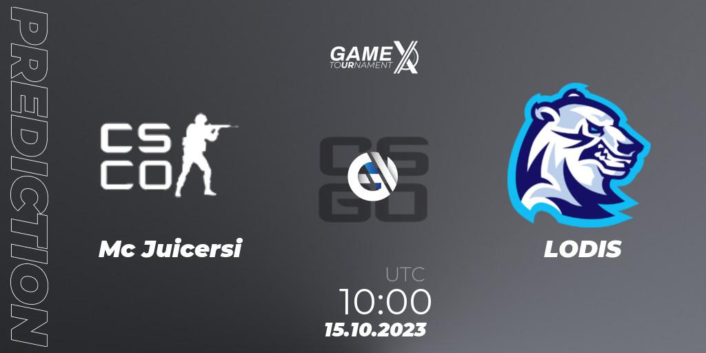 Prognoza Mc Juicersi - LODIS. 15.10.2023 at 10:20, Counter-Strike (CS2), GameX 2023