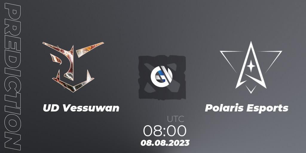 Prognoza UD Vessuwan - Polaris Esports. 13.08.23, Dota 2, LingNeng Trendy Invitational
