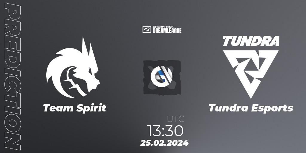 Prognoza Team Spirit - Tundra Esports. 25.02.24, Dota 2, DreamLeague Season 22