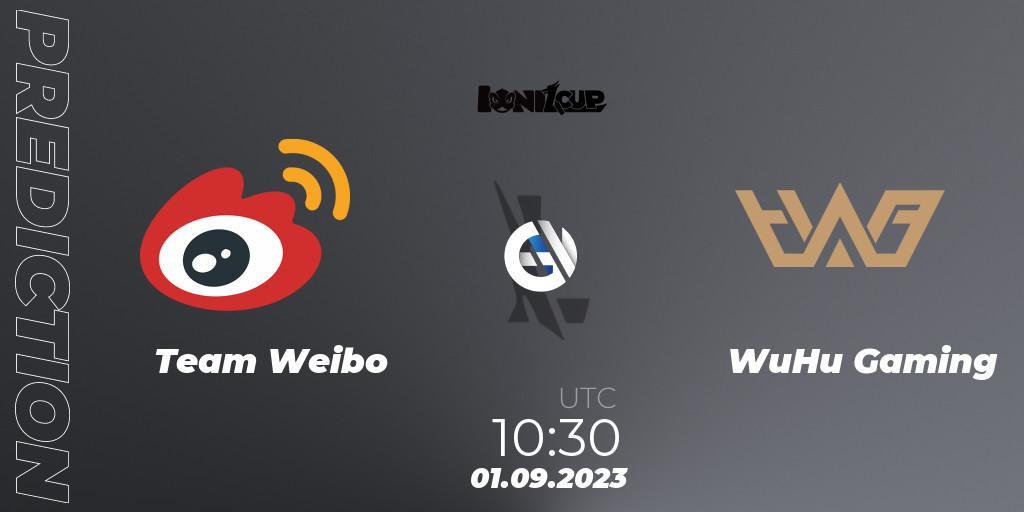Prognoza Team Weibo - WuHu Gaming. 01.09.2023 at 10:30, Wild Rift, Ionia Cup 2023 - WRL CN Qualifiers