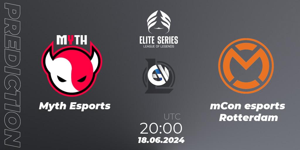 Prognoza Myth Esports - mCon esports Rotterdam. 09.07.2024 at 20:00, LoL, Elite Series Summer 2024