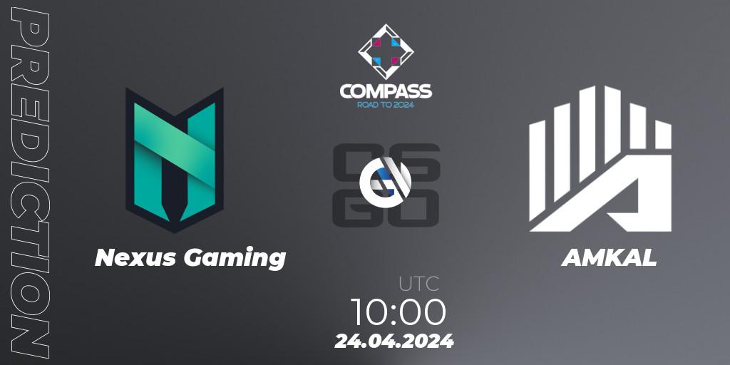 Prognoza Nexus Gaming - AMKAL. 24.04.24, CS2 (CS:GO), YaLLa Compass Spring 2024