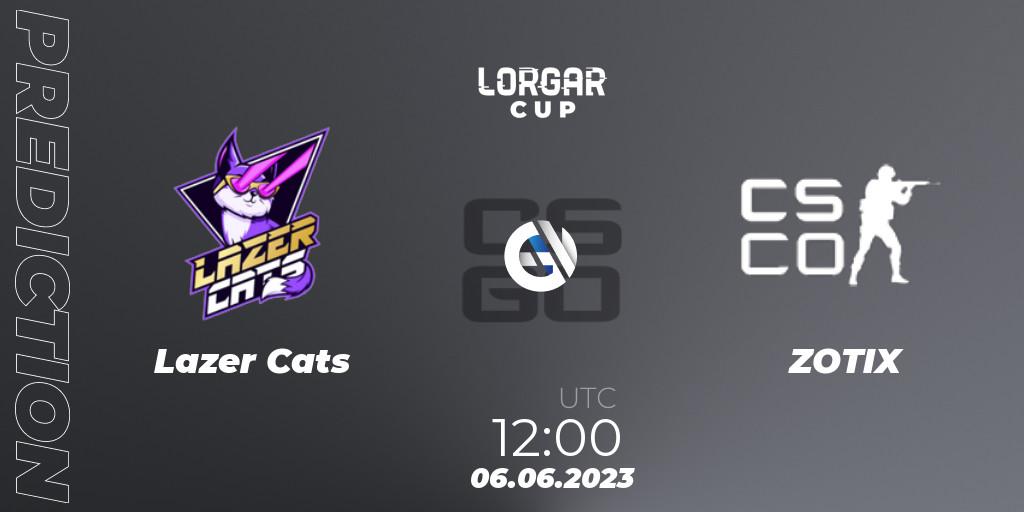 Prognoza Lazer Cats - ZOTIX. 06.06.2023 at 12:00, Counter-Strike (CS2), Lorgar Cup: Ukrainian Closed Qualifier