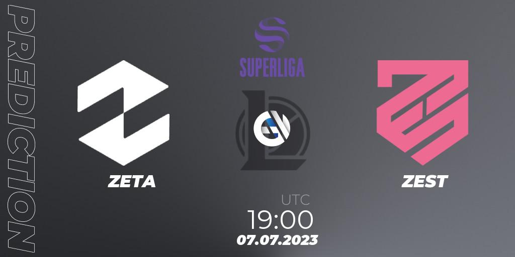 Prognoza ZETA - ZEST. 07.07.2023 at 19:00, LoL, LVP Superliga 2nd Division 2023 Summer
