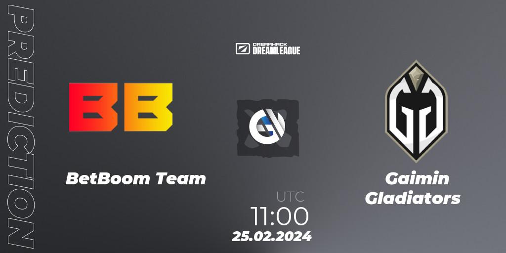 Prognoza BetBoom Team - Gaimin Gladiators. 25.02.24, Dota 2, DreamLeague Season 22