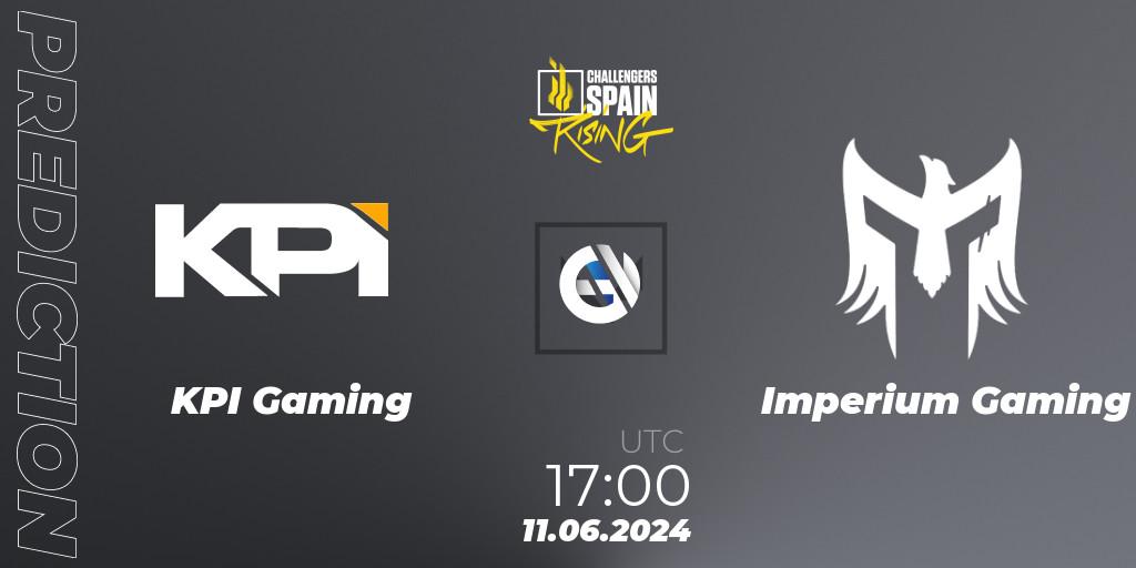 Prognoza KPI Gaming - Imperium Gaming. 11.06.2024 at 17:00, VALORANT, VALORANT Challengers 2024 Spain: Rising Split 2
