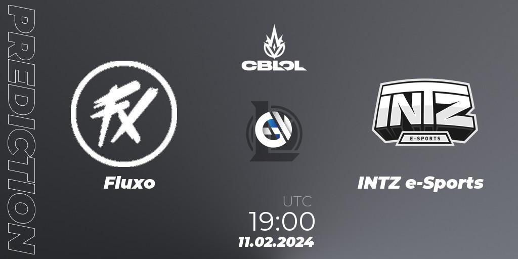 Prognoza Fluxo - INTZ e-Sports. 11.02.2024 at 19:00, LoL, CBLOL Split 1 2024 - Group Stage