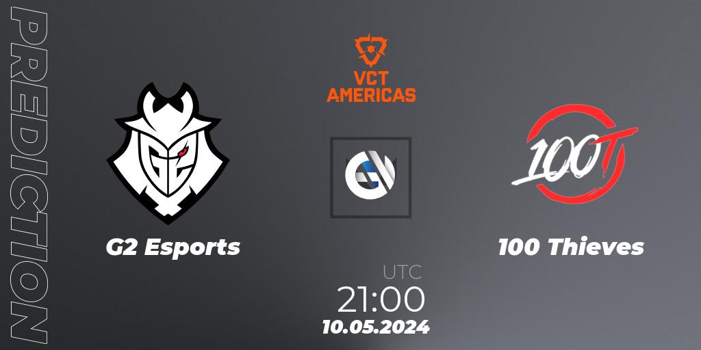 Prognoza G2 Esports - 100 Thieves. 10.05.2024 at 21:00, VALORANT, VCT 2024: Americas League - Stage 1