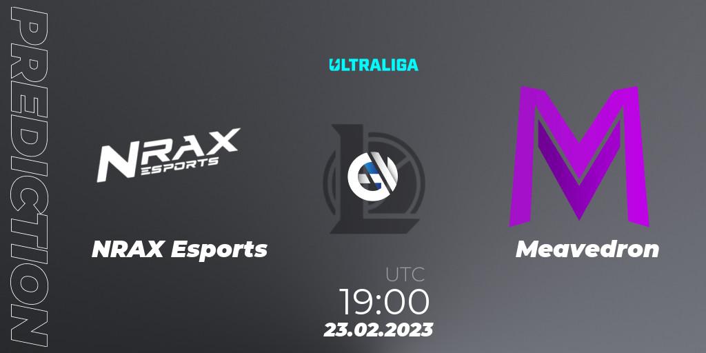 Prognoza NRAX Esports - Meavedron. 23.02.2023 at 19:00, LoL, Ultraliga 2nd Division Season 6