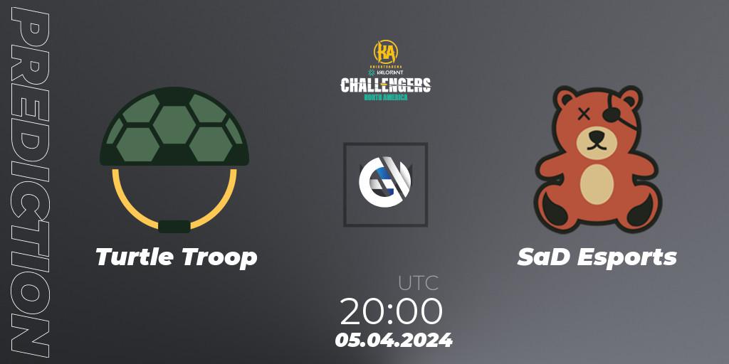 Prognoza Turtle Troop - SaD Esports. 05.04.24, VALORANT, VALORANT Challengers 2024: North America Split 1