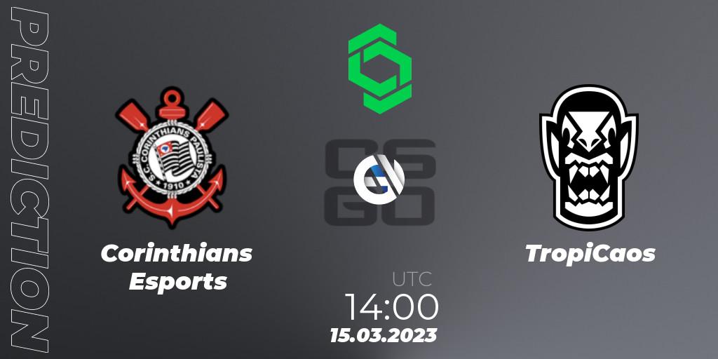 Prognoza Corinthians Esports - TropiCaos. 15.03.2023 at 14:00, Counter-Strike (CS2), CCT South America Series #5