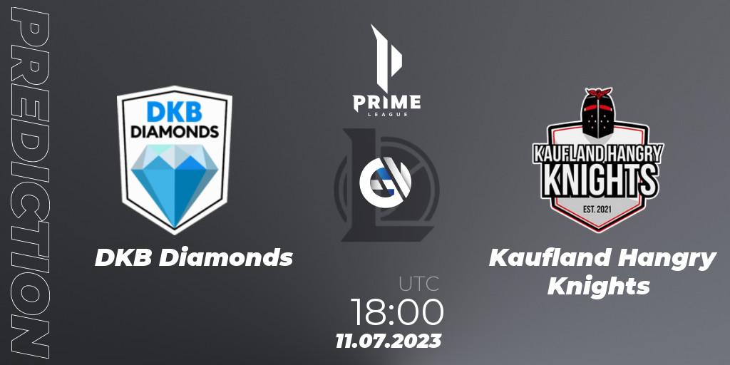 Prognoza DKB Diamonds - Kaufland Hangry Knights. 11.07.2023 at 18:00, LoL, Prime League 2nd Division Summer 2023