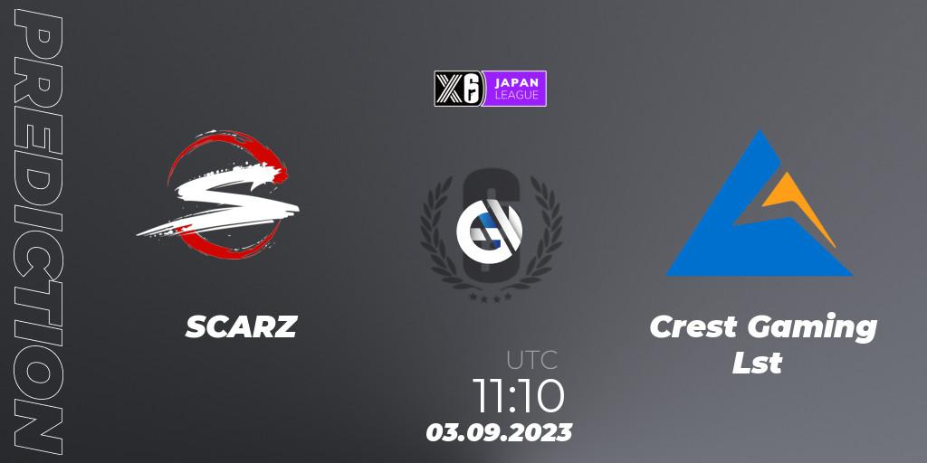 Prognoza SCARZ - Crest Gaming Lst. 03.09.23, Rainbow Six, Japan League 2023 - Stage 2